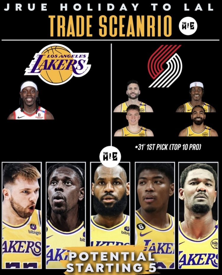 在线娱乐-美媒曝湖人交易方案：霍勒迪加盟代价为克莱伯克内克特文森特及首轮签